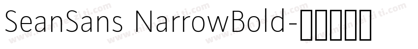 SeanSans NarrowBold字体转换